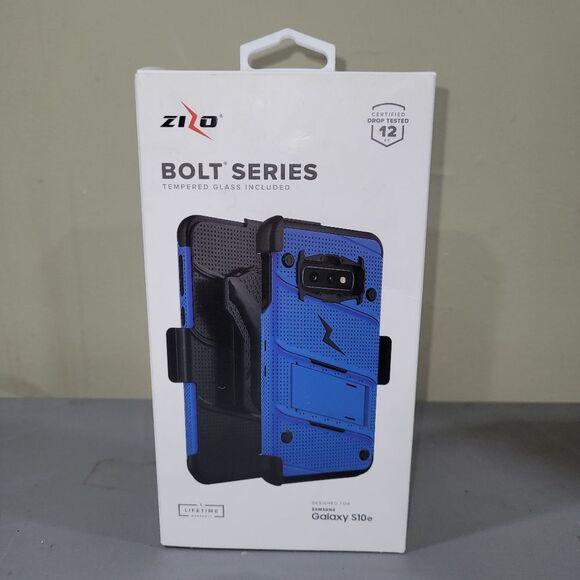 Other - 🏷5 for $25🏷ZIZO Bolt Series Galaxy S10e Case w/ Kickstand Holster Lanyard blue